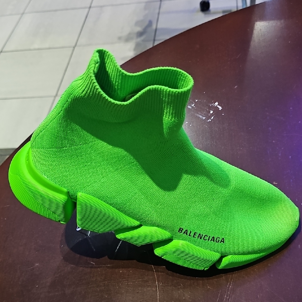 Balenciaga Neon Green Sock Sneakers